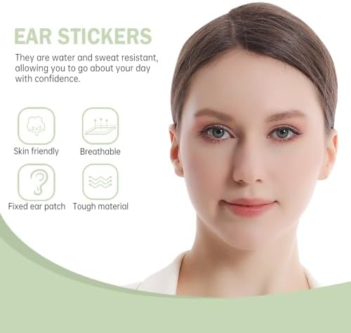 Ear Tapes For Big Ear Problem, Invisible Ear Lobe Tapes Transparent Cosmetic Ear Stickers for Adults 30 pcs