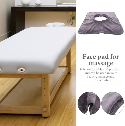 Breathable Massage Table Cover with Face Hole for Spa and Beauty Salon Soft Microfiber Sheets for Esthetician Bed Comfortable Multi-Functional Massage Bed Cloth 15.75X15.75 Inc