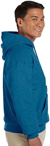 Gildan Men's Heavy Blend Drawcord Hooded Sweatshirt, Safety Pink
