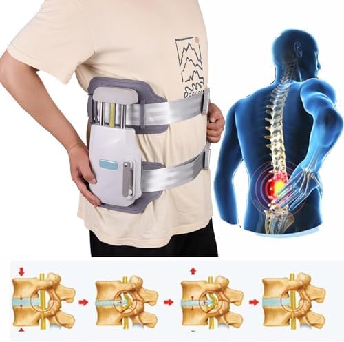 Lumbar Traction Device Decompression Belt Back Stretcher Spinal Decompression Devices Spine Pain Relief Scoliosis Support Belt Brace Scoliosis Treat Support Back Problems