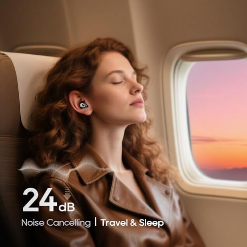 Ear Plugs for Sleeping Noise Cancelling,Soft Silicone Reusable Ear Plugs for Noise Reduction(24dB),High-Fidelity Hearing Protection,Customizable Fit for Sleep,Deep Focus,Concerts & Travel