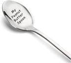 My Peanut Butter Spoon Gifts for Peanut Butter Lover Women Men Birthday Christmas Gift for Son Sister Peanut Butter Spoons Gifts for Husband Mom Funny Engraved Spoon Gifts