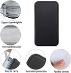 Siveit CD Case, DVD Case Holder 96 Capacity Hard Plastic CD DVD Disc Cases Storage Binder Wallet for Car Home Office Travel (Black)
