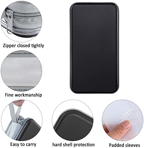 Siveit CD Case, DVD Case Holder 96 Capacity Hard Plastic CD DVD Disc Cases Storage Binder Wallet for Car Home Office Travel (Black)