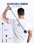 Gelibo Telescoping Large Back Scratcher with 5 Detachable Heads,Rubber Handles Gifts for Him, Gifts for Men, Extendable Back Massager Tool with Beautiful Box
