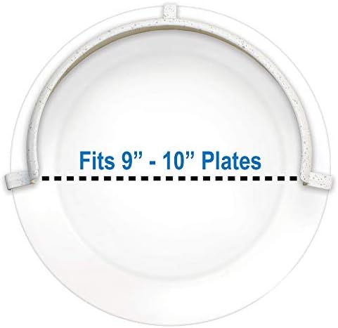 Rehabilitation Advantage White Clip-on Food Guard for 9 – 10 Inch Plates