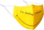 100% Cotton Washable I'm Smiling Face Mask - Adult