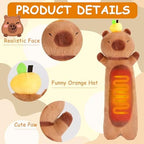 Capybara Heating Pad for Period Cramps - 21" Capybara Plush, Menstrual Neck Shoulder Pain Relief, USB Powered, Cute & Soft Stuffed Animal, Portable Electric Heat Pad, Christmas Gift for Women Wife