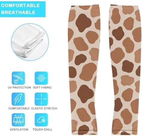 Non Slip Cooling Arm Sleeves with Thumb Hole, Ice Silk UV Protection for Outdoor Sports & Tattoo Cover