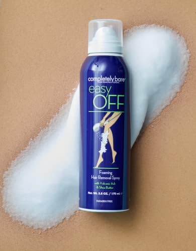 completely bare easy OFF Foaming Hair Removal Spray - Moisturizing Shea Butter & Aloe Vera