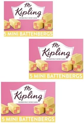 AMBARII Mr Kipling Mini Battenberg Cake 5Pk - 3 pack