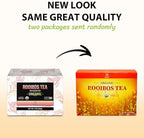 Soeos Organic Rooibos Tea, 100 Count (Pack of 1), Naturally Sweet Herbal Tea, Caffeine Free, USDA Organic, Red Rooibos Tea Bags, Farmed in South Africa 9oz (250g)