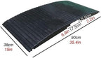 Wheelchair Ramp for Doorways,Portable Rubber Bridge Threshold for Shower/Patio Door/Garage DIY/Cars/Home Shed,2-3inch Rise with Supporting Frame and Non-Slip Surface Transition Ramp