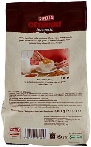 Divella Ottimini Integrali Biscuits - 400 Grams