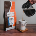 Fresh Roasted Coffee, Organic Ethiopian Sidamo Water-Processed Decaf | USDA, 100% Single Origin, Kosher | Medium Roast 2 lb (32 oz) Whole Bean