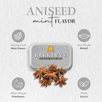 Barkleys Aniseed Breath Mints - Strong Aniseed Flavor Cool Mint Candy For Party, After Dinner, Wedding, Every Day Use - Vegan Breath Mints In Reusable Classic Travel Tins, 1 Pack - 50 Count Each