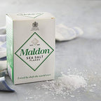 Maldon Salt, Flakes, 4.4 Oz (125g), Kosher, Natural, Handcrafted, Gourmet, Pyramid Crystals 12 Count, Sea Salt, 52.8 Oz