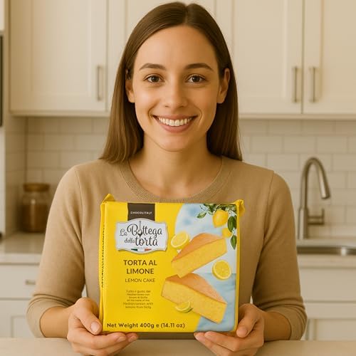 Chocolitaly Italian Cake – Lemon Flavor | 400g Each | Pack of 3 | Soft & Moist Sponge Dessert with Sicilian Lemon Recipe | Made in Italy | Shelf-Stable & Ready to Serve