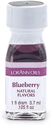 LorAnn Oils Super Strength Flavoring - Used For Candy Making, Flavoring, Baking, Hard Candy, & Flavor Oils - Bold, Natural Flavors 4X Stronger Than Extracts - Blueberry, Pack of 2, 0.125 fl oz