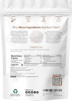 Organic Bamboo Fiber Powder, 2lbs | Keto Flour for Low-Carb Baking & Cooking | Low Calorie Flour | Rich in Silica, Prebiotics, & Minerals | Non-GMO, Keto Friendly, Gluten Free