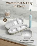 ProCase Toothbrush Travel Case for Oral-B/Oral-B Pro 1000 1500 5000 7000 7500 6000 9600/ Phlips Sonicare 4100 5100 1100 6100 5300 Oral-B iO Electric Toothbrush Portable Hard Container -Beige