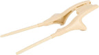Handicapped Recovery Training Chopsticks With Helpers, Slippery Reusable And Replaceable Elderly Training Chopsticks (Beige)