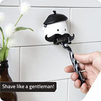 PELEG Design Mr. Razor – Razor Holder Suction Shaving Razor Holder for Shower Bathroom Bath Unique Gifts