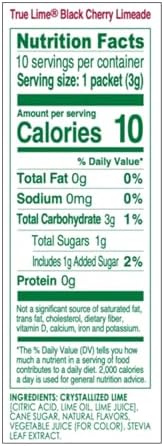 True Citrus Black Cherry Limeade Drink Mix, 1.06 OZ