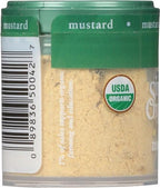 Simply Organic Mustard Seed Ground, Certified Organic, Kosher, Mini Spices | 0.46 Ounce (Pack of 6)
