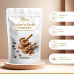 Fuller's Earth Powder for Face, Skin and Hair, Pure & Natural, Multani Mitti, Chemical Free 3.5 Oz | 100 g Pack