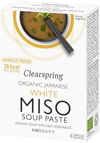 CLEARSPRING Organic Wite Instant Miso Paste 4 Pack, 15 GR