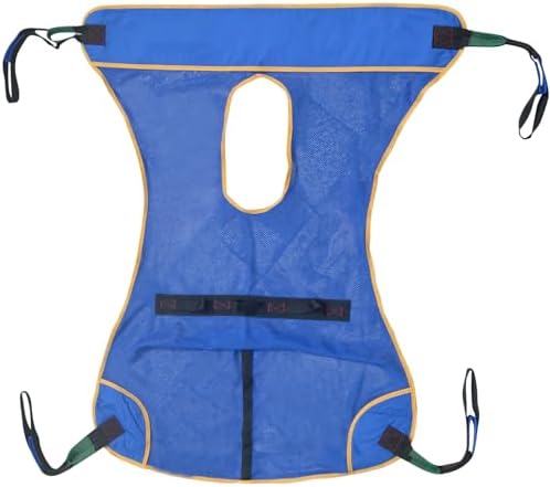 Full Body Mesh Commode Patient Lift Sling,600lbs Weight Capacity-Compatible with Hoyer, Invacare, McKesson, Drive, Lumex, Medline, Joerns (M)