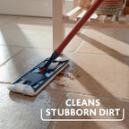 Vileda H2PrO Flat Mop Refill - Microfibre Power - Stubborn Dirt Removal - Easy Attachment to Frame - Machine Washable - Durable mop pad for All Hard Floors