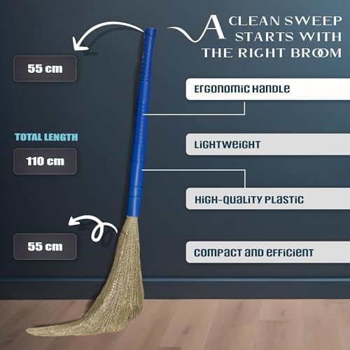 Cosynee Galla No Dust Floor Broom (Freedom from New Broom Dust- Busan), 2 Count