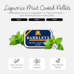 Barkleys Black Licorice Candy, Mint Coated - Licorice Pellets Covered with Refreshing Mint- Gluten Free Licorice, Gelatine Free, Vegan (1 Can x 18 gr.)