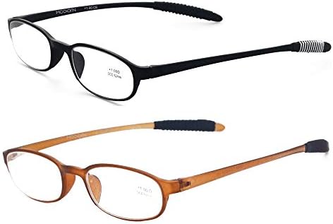 Lightweight Reading Glasses,Flexible(Memory Plastic) Readers, Men and Women