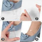 Bremorou 20 Pairs Transparent Shoe Straps For Heels Invisible High Heel Shoe Straps Elastic Silicone Ankle Anti Loose Shoes Laces Strap Clear For Holding Loose High Heels Anti-Slip