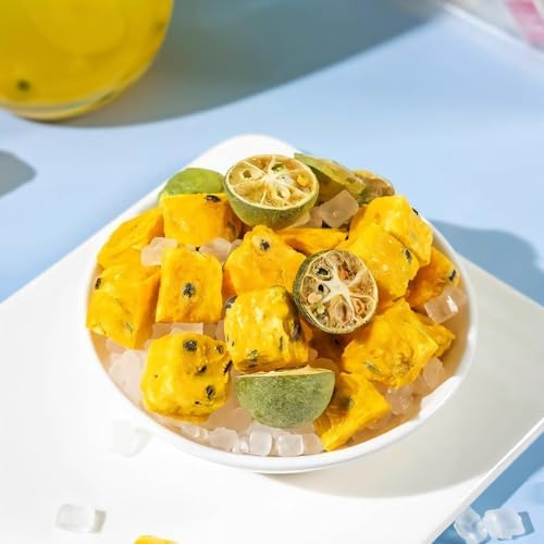 AUSPITEE Passion Fruit & Citrus Tea Bags - 7.05 oz & 40 Tea Bags, Natural, Freeze - Perfect for a Refreshing Drink, Decaffeinated