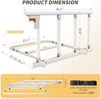 Bed Rails for Elderly Adults Safety, Folding Bed Assist Rails for Seniors, Bed Handle Bedside Assist Guard Rails for Adults, Fall Prevention Safety with Collapsible Bedrails, 37x20