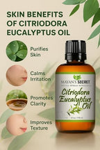 Citriodora Eucalyptus Essential Oil - Huge 4 OZ - 100% Pure & Natural – Premium Grade Amber Glass Bottle and Dropper