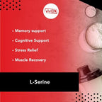L‑Serine Powder - 1000 Grams - Amino Acid - Powdered for Manufacturing Cognitive Health & Cellular Support Tablet Capsule Formulations - 1 kg (2.2 lb)