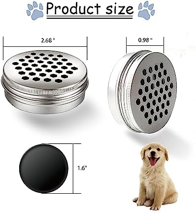 18 Pack Dog Scent Work Tins Training Kit Nose Work Magnetic Dots Scent Work Containers for Dogs Training Metal Box Smell Aluminum Cans with Lids (18pack)