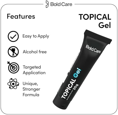Bold Care Non-Transferable Topical Gel - Quick, Easy and Targeted Application For Men - 20gm - Pack of 3