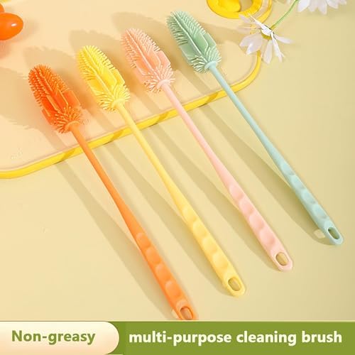 Long Handle Bottle Brush Cup Scrubber Glass Cleaner Kitchen Cleaning Tool Drink Bottle Glass Cup Cleaning Brush