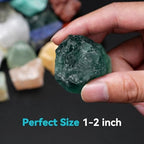 5 lbs Rocks for Tumbling, Mix Large 1-2 Inch Crystals and Healing Stones, Raw Gemstones for Polishing Wicca & Reiki Crystal Healing, Rough Rock for Collection, Decoration