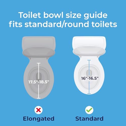 Drive Medical 2-in-1 Raised Toilet Seat with Removable Padded Arms - Elevated Bathroom Safety Support - Secure Locking Attachment - Easy Height Assistance - Durable Construction, Standard Toilets