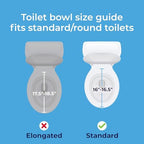Drive Medical 2-in-1 Raised Toilet Seat with Removable Padded Arms - Elevated Bathroom Safety Support - Secure Locking Attachment - Easy Height Assistance - Durable Construction, Standard Toilets