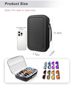 Krypthos Travel Sunglasses Organizer Case, Portable Eyeglasses Storage Box Eyewear Glasses Display Case for Men Women