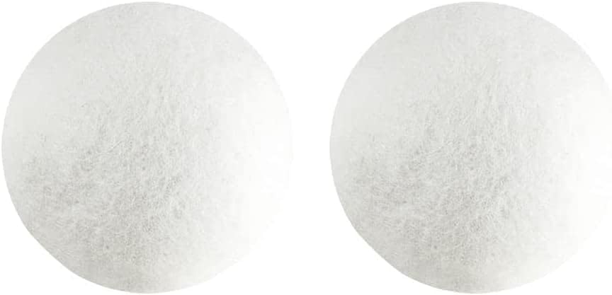 Wool Dryer Balls, White, Anti-Static Laundry Balls for Clothes Drying, 2 Pack