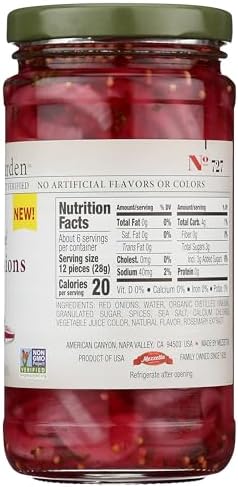 Jeff'S Garden, Onions Red Pickled, 12 Fl Oz